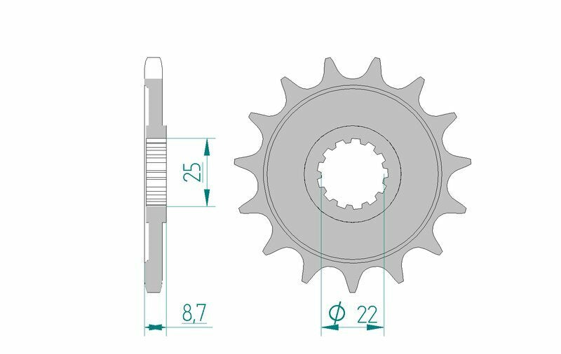AFAM Chain Kit 525XHR3 15/42 Super-Reinforced - Standard Rear Sprocket