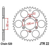 JT/JT Chain Kit 520HDS 15/45 Standard - Standard Rear Sprocket