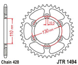 JT/JT Chain Kit 428HDR 16/56 Standard - Standard Rear Sprocket