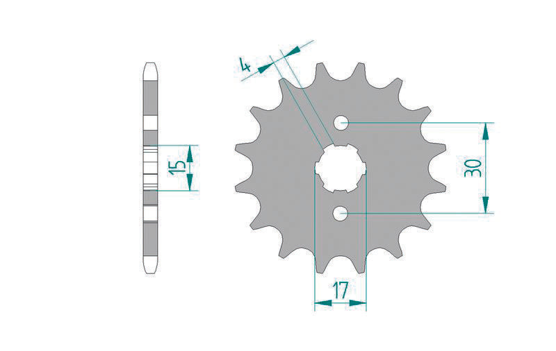 AFAM Chain Kit 420R1 14/37 - Standard Rear Sprocket