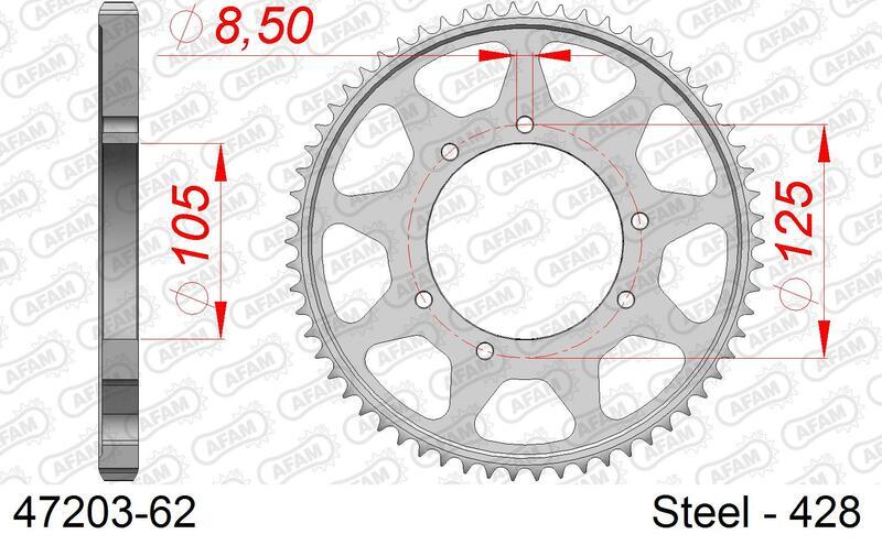 AFAM Chain Kit 428XMR2 13/69  - Standard Rear Sprocket