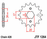 JT/JT Chain Kit 428HDR 15/48 Standard - Standard Rear Sprocket