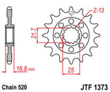 EK/JT Chain Kit 520MVXZ2 17/41/114 - Standard Rear Sprocket