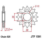 EK/JT Chain Kit 525ZVX3 16/45/120 - Standard Rear Sprocket