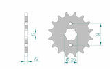 AFAM Chain Kit 428XMR2 15/48   - Standard Rear Sprocket