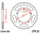 JT/JT Chain Kit 420HDR 12/47 Standard - Standard Rear Sprocket