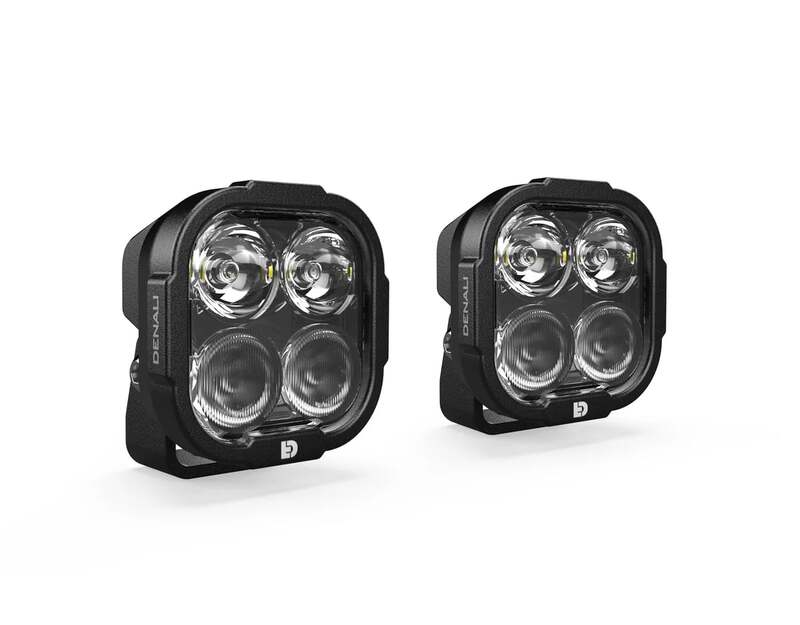 DENALI Universal Headlight Kit DL4 With Clear Lens And Premium Wiring Harness