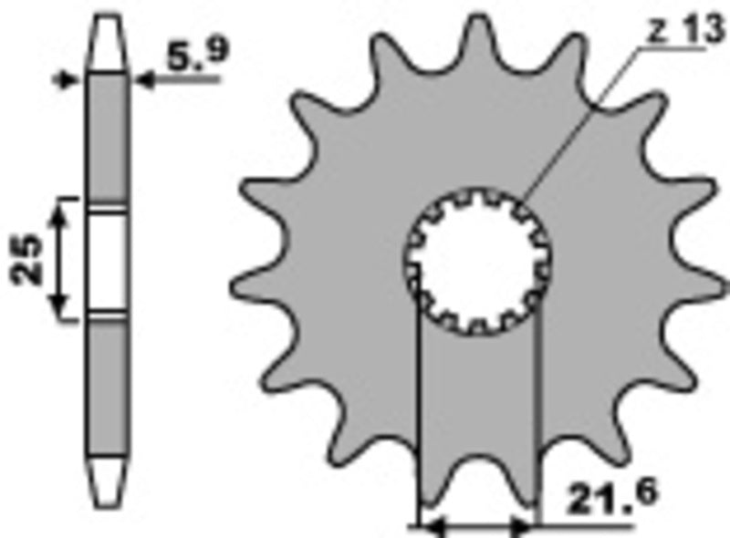 EK/PBR Chain Kit 520SRX2 14/50-114 - Standard Rear Sprocket