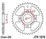 JT Chain kit 420 HDR - 11/60-138 - Steel Standard Rear Sprocket