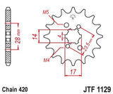 JT Chain kit 420 HDR - 13/53-140 - Steel Standard Rear Sprocket