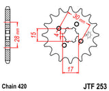 JT Chain kit 420 HDR - 13/42-106 - Steel Standard Rear Sprocket