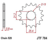 EK/JT Chain kit 520 SRX2 - 15/48-114 - Steel Self Cleaning Rear Sprocket