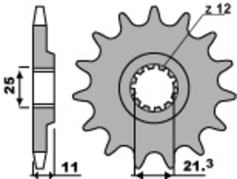 EK/PBR Chain kit 520 SRX2 - 13/48-114 - Alu Standard Rear Sprocket