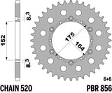 EK/PBR Chain kit 520 SRX2 - 14/41-104 - Steel Standard Rear Sprocket