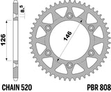 EK/PBR Chain kit 520 SRX2 - 15/47-112 - Steel Standard Rear Sprocket