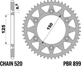 EK/PBR Chain kit 520 SRX2 - 13/48-114 - Steel Standard Rear Sprocket
