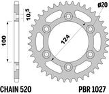 EK/PBR Chain kit 520 SRX2 - 15/42-102 - Steel Standard Rear Sprocket