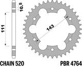 EK/PBR Chain kit 520 SRX2 - 15/42-104 - Steel Standard Rear Sprocket
