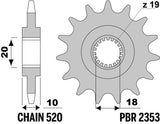 EK/PBR Chain kit 520 SRX2 - 14/46-112 - Steel Standard Rear Sprocket