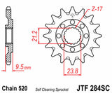 EK/JT Chain kit 520 SRX2 - 14/38-94 - Steel Standard Rear Sprocket