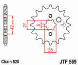 EK/JT Chain kit 520 SRX2 - 13/38-98 - Steel Standard Rear Sprocket