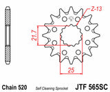 EK/JT Chain kit 520 SRX2 - 14/38-96 - Steel Standard Rear Sprocket
