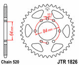 EK/JT Chain kit 520 SRX2 - 14/40-96 - Steel Standard Rear Sprocket