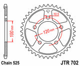 EK/JT Chain kit 525 ZVX3 - 16/40-108 - Steel Standard Rear Sprocket
