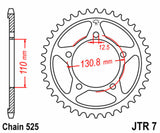 EK/JT Chain kit 525 SRX2 - 17/45-120 - Steel Standard Rear Sprocket