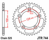 EK/JT Chain kit 525 ZVX3 - 14/39-98 - Steel Standard Rear Sprocket