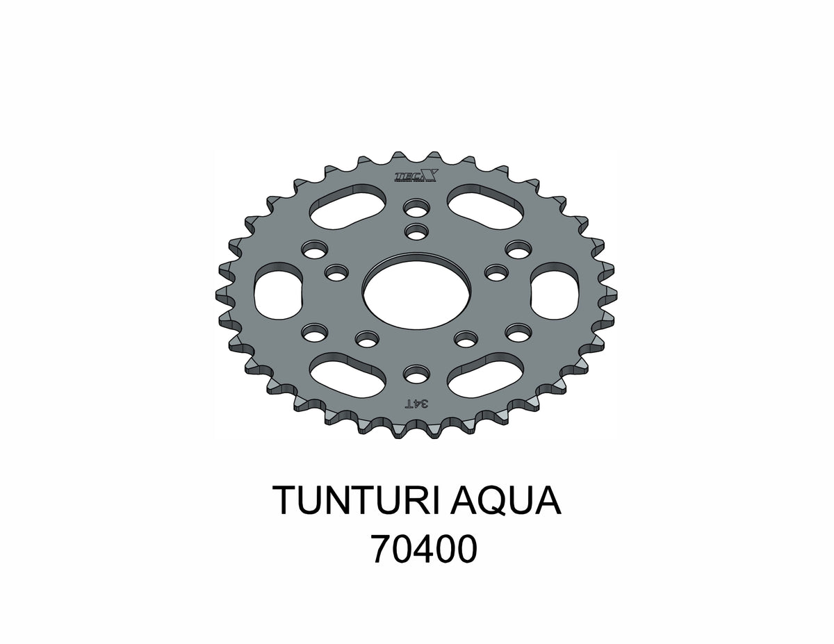 Tec-X Bakdrev 34 tänder (415) Tunturi Aqua SuperSport Break / Helkama AX