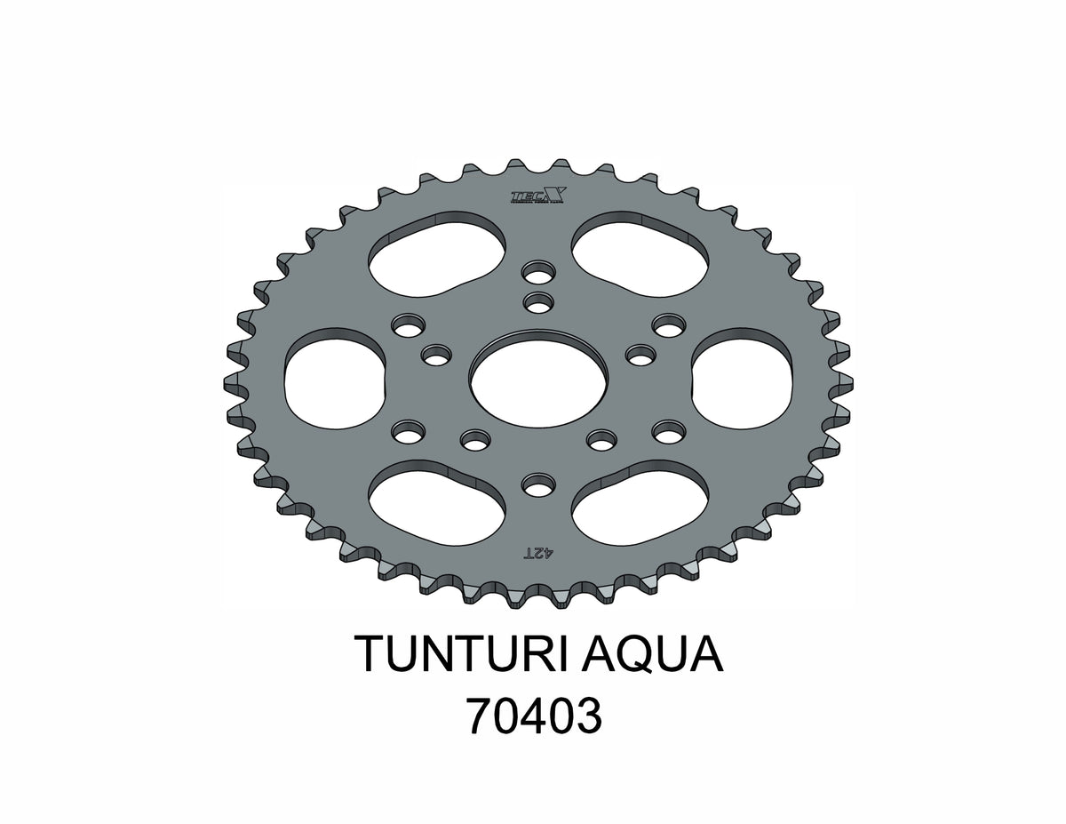 Tec-X Bakdrev 42 tänder (415) Tunturi Aqua SuperSport Break / Helkama AX