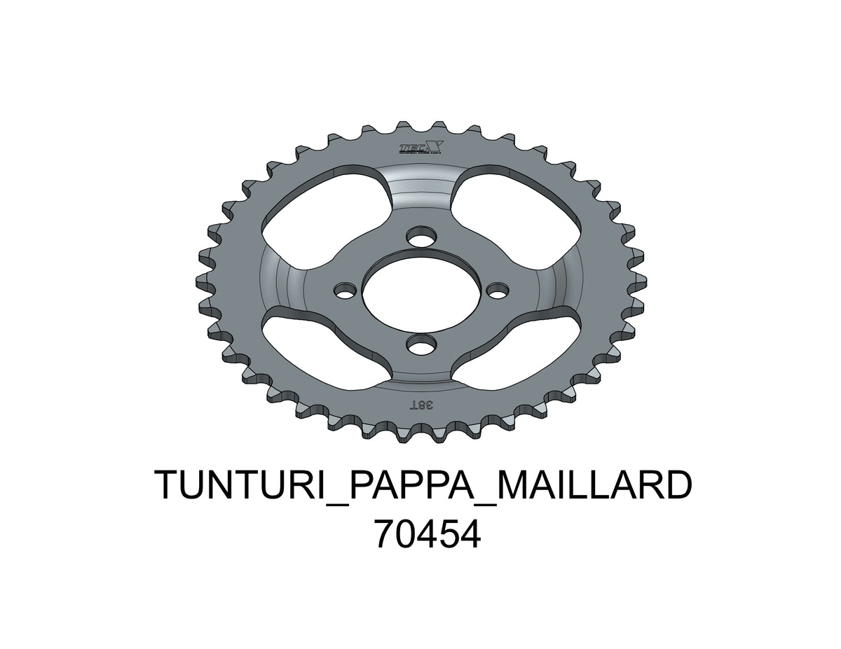 Tec-X Bakdrev 38 tänder (415) Tunturi Pappa - Maillard