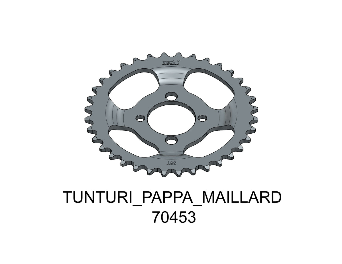 Tec-X Bakdrev 36 tänder (415) Tunturi Pappa - Maillard