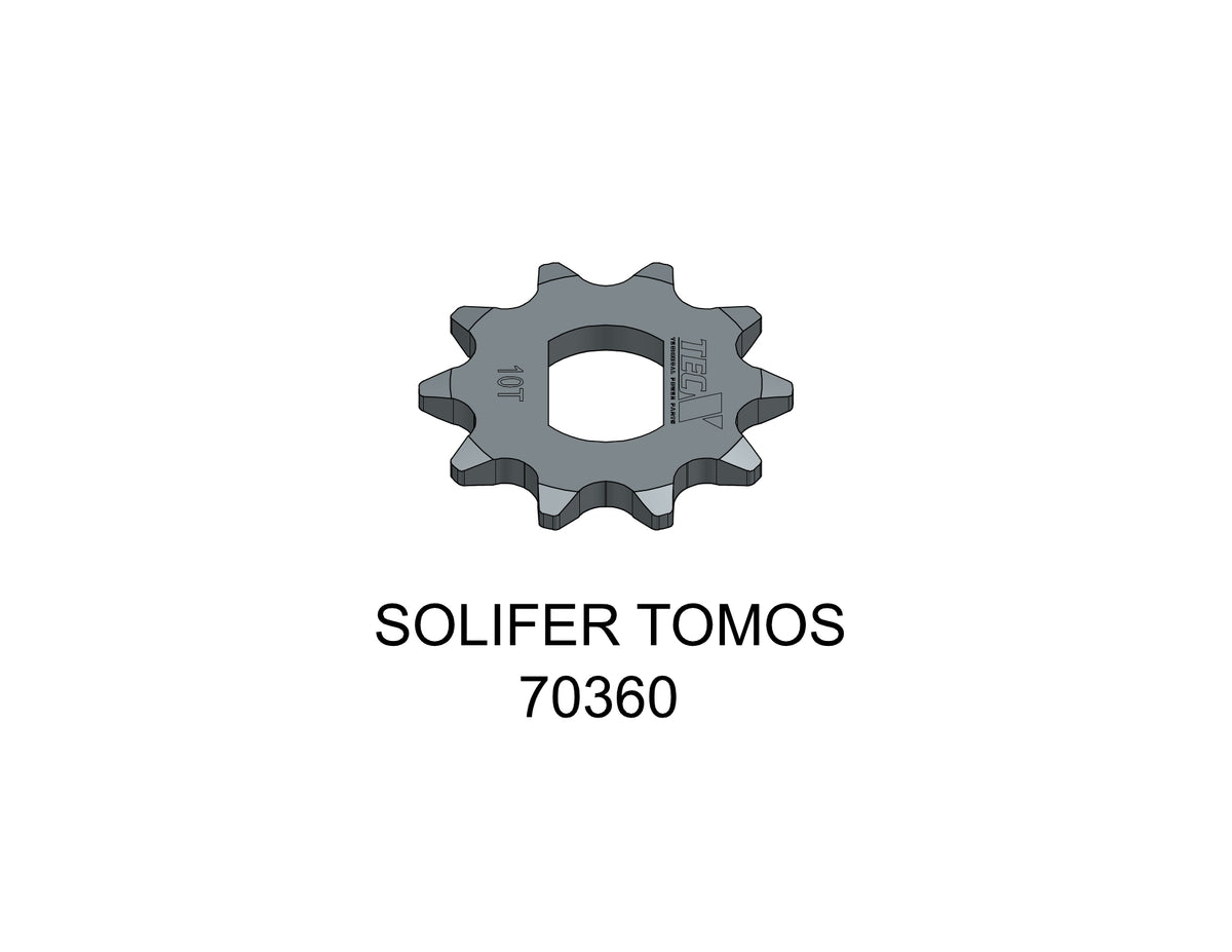 Tec-X Framdrev 10 tänder (415) Solifer SM / Tomos