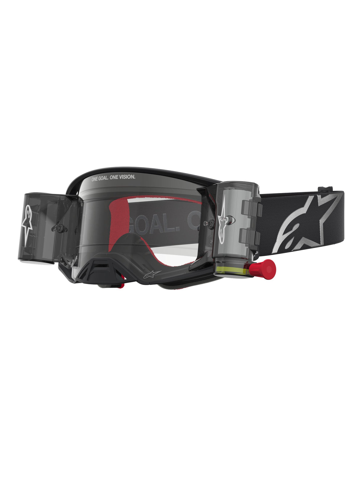 Alpinestars Goggle Supertech Firma Roll-Off Svart Silver Klar