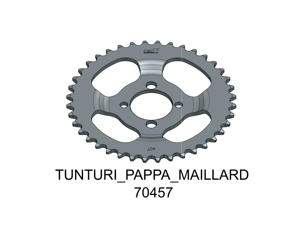 Tec-X Bakdrev 40 tänder (415) Tunturi Pappa - Maillard
