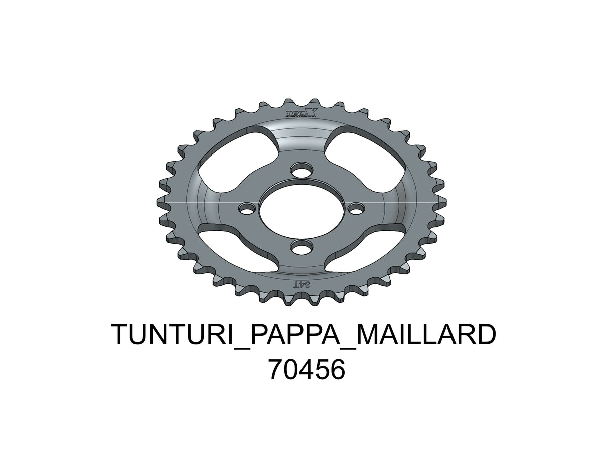 Tec-X Bakdrev 34 tänder (415) Tunturi Pappa - Maillard